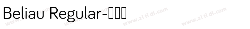 Beliau Regular字体转换